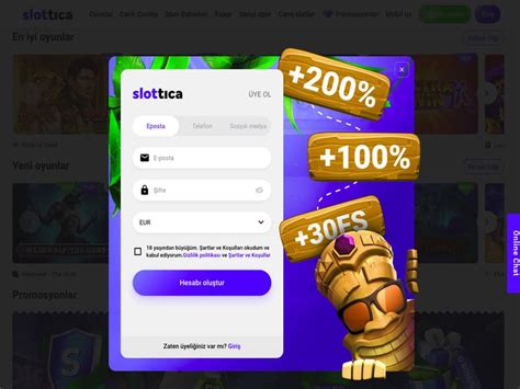 Slottica Hesap Açma ve Kayıt İşlemleri